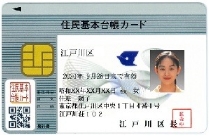 住基カード（表面）