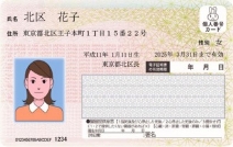 マイナンバーカード（表）